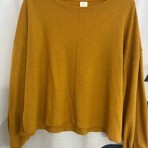 Mustard Yellow Long Sleeve Sweater